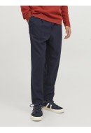 Men Pants Jack&Jones Jpstkarl Jjreese Tapered Chino Navy Blazer