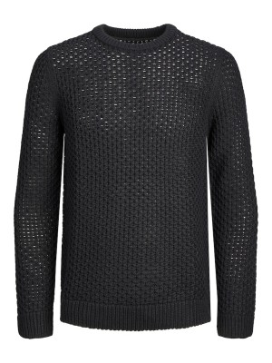 Pulover Barbati Jack&Jones Jcogrid Crew Neck Black