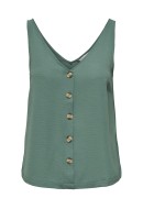 Maieu Dama Only Onl Nova Lux Button Singlet Blue Spruce