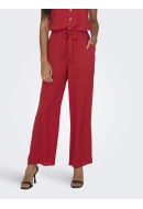 Pantaloni Dama Only Onlnova Lux Palazzo Solid Mars Red