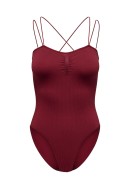 Body Dama Only Onlvicky Seaml Rib Strap Cabernet