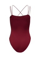 Body Dama Only Onlvicky Seaml Rib Strap Cabernet