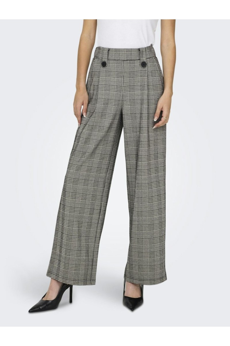 Pantaloni Dama Only Onlsania Jacquard Pumice Stone Classic Checks