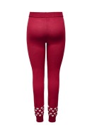 Women Pants Only Onlxmas Snowflake High Risk Red