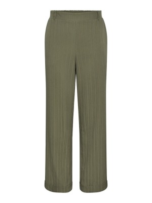 Pantaloni Dama Pieces Pcjupiter Hw Wide Deep Lichen Green