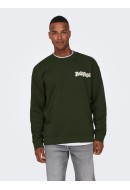 Bluza Barbati Only&Sons Onspink Floyd Rlx Crew Neck Rosin