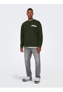 Bluza Barbati Only&Sons Onspink Floyd Rlx Crew Neck Rosin