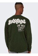 Bluza Barbati Only&Sons Onspink Floyd Rlx Crew Neck Rosin