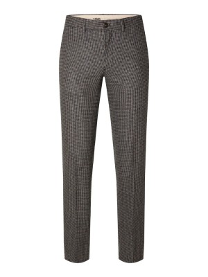 Men Pants Selected Slhstright-William Wool Brindle Checks