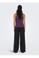 Maieu Dama Only Onlmayra Tie Satin Singlet Italian Plum