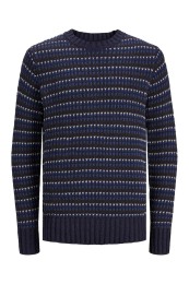 Men Sweater Jack&Jones Jprbluorton Crew Neck Blue Depths