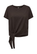 Women T-shirt Only Play Onpbola Knot Coffee Bean