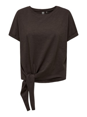 Women T-shirt Only Play Onpbola Knot Coffee Bean