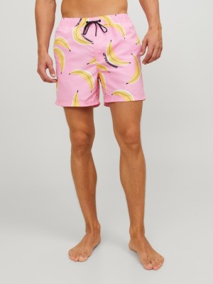 Pantaloni Scurti Barbati Jack&Jones Jpstfiji Jjswim Flash Prism Pink Banana