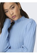 Pulover Dama Only Onlsandy Structure Puff Highneck Cashmere Blue