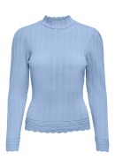 Pulover Dama Only Onlsandy Structure Puff Highneck Cashmere Blue