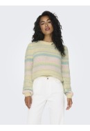 Women Sweater Onlsandra Life Stripe French Vanilla