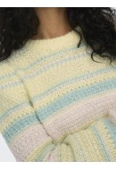 Women Sweater Onlsandra Life Stripe French Vanilla