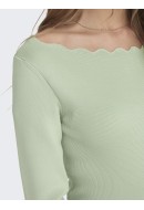 Women Blouse Only Onlsandy Detail Boatneck Smoke Green