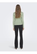 Women Blouse Only Onlsandy Detail Boatneck Smoke Green