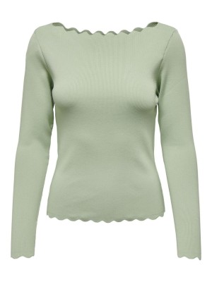 Bluza Dama Only Onlsandy Detail Boatneck Smoke Green