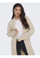 Cardigan Dama Only Onlcelina Life Belt Birch/Melange