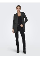 Women Cardigan Only Onlkatia Struct Open Dark Grey Melange