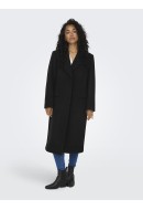 Women Coat Only Onllena Shoulderpad X-Long Black