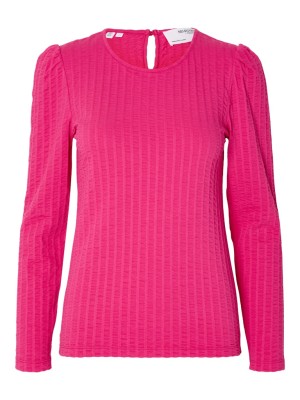 Bluza Dama Selected Slfkacey O-Neck Structured Fuchsia Purple