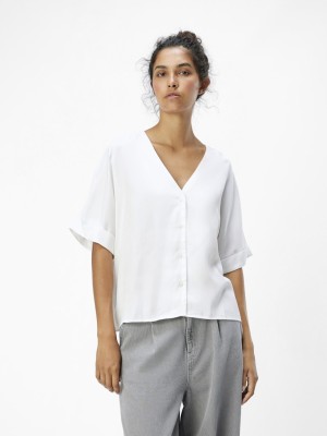 Camasa Dama Object Objtilda V-Neck Cloud Dancer