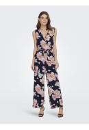 Women Jumpsuit Only Onlnova Lux Zia Wrap Night Sky/Elvira Bloom