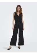 Salopeta Dama Only Onlnova Lux Zia Wrap Black/Dotty Ditsy