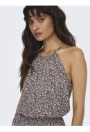 Salopeta Dama Only Onlnova Lux Ilze Balsam Green/Belis Ditsy