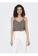 Maieu Dama Only Onlnova Lux Button Singlet Balsam Green/Bellis