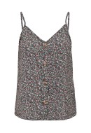 Maieu Dama Only Onlnova Lux Button Singlet Balsam Green/Bellis