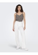 Maieu Dama Only Onlnova Lux Button Singlet Balsam Green/Bellis