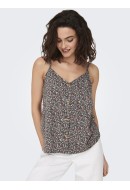 Maieu Dama Only Onlnova Lux Button Singlet Balsam Green/Bellis