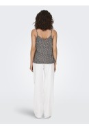 Maieu Dama Only Onlnova Lux Button Singlet Balsam Green/Bellis