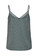 Maieu Dama Only Onlnova Lux Button Singlet Balsam Green /Dutty Dits