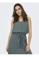 Maieu Dama Only Onlnova Lux Button Singlet Balsam Green /Dutty Dits