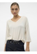 Bluza Dama Vero Moda Vmbrianna 3/4 V-Neck Birch