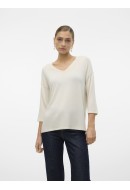 Bluza Dama Vero Moda Vmbrianna 3/4 V-Neck Birch