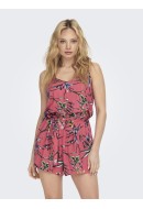 Women Jumpsuit Only Onlnova Life Meyer Mineral Red/Bright Tro