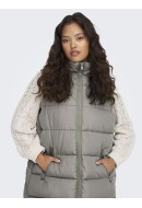 Women Vest Jacqueline De Young Jdyviskas Padded Hood Driftwood