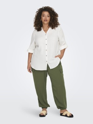 Pantaloni Dama Only Carmakoma Carayo Jackie Cargo Wvn Winter Moss