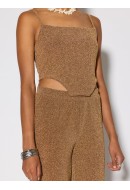 Women Top Sonting New Snnadia Sl Gold Short Rich Gold