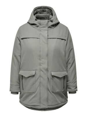 Geaca Dama Only Carmakoma Carmaastricht Softshell Parka Steeple Gray