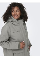 Geaca Dama Only Carmakoma Carmaastricht Softshell Parka Steeple Gray