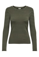 Bluza Dama Jacqueline De Young Jdyfransiska Stripe O-Neck Sea Spray/Kalamata