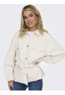 Women Jacket Only Onlheath Dnm Ecru